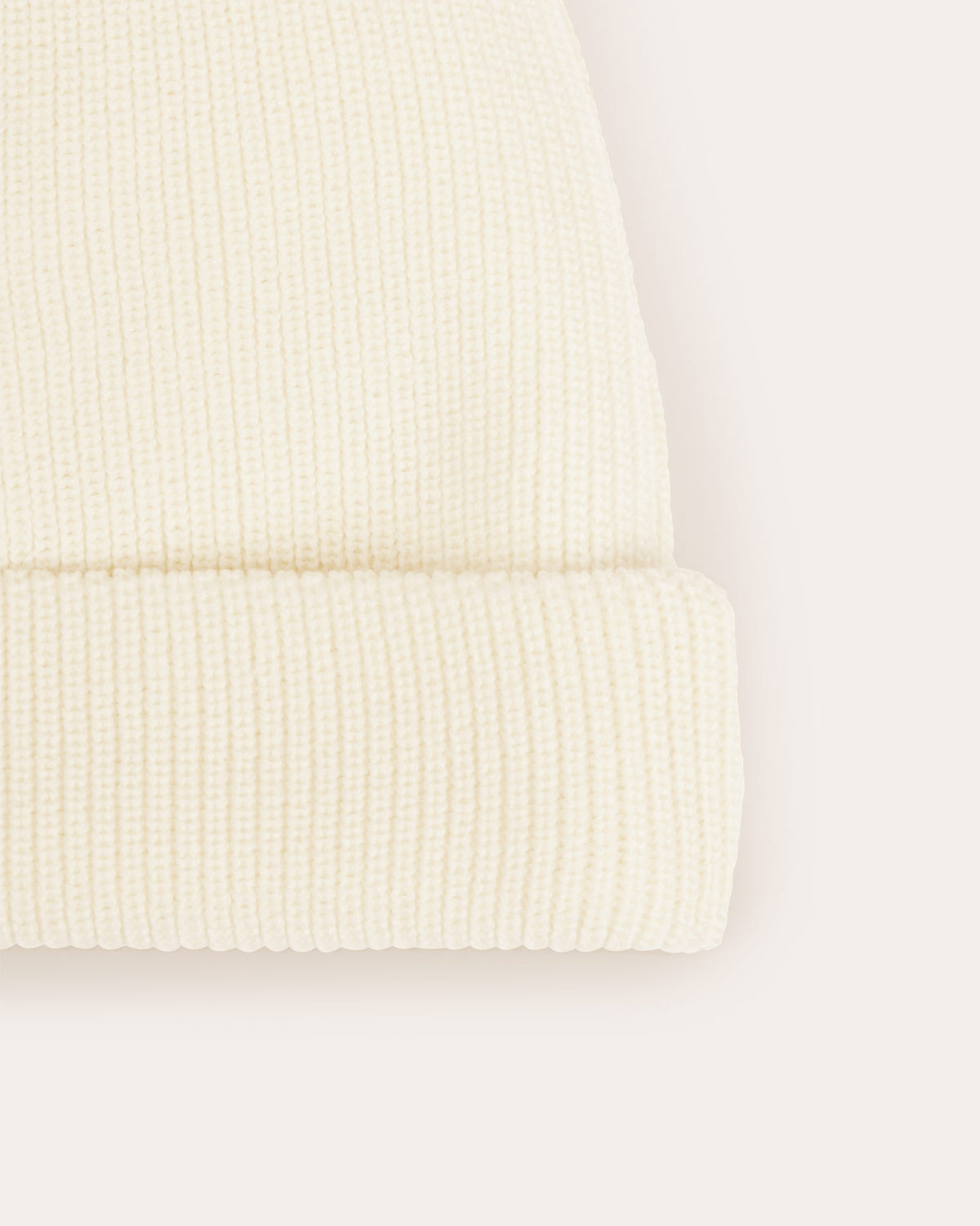 Bonnet en laine mérinos écru