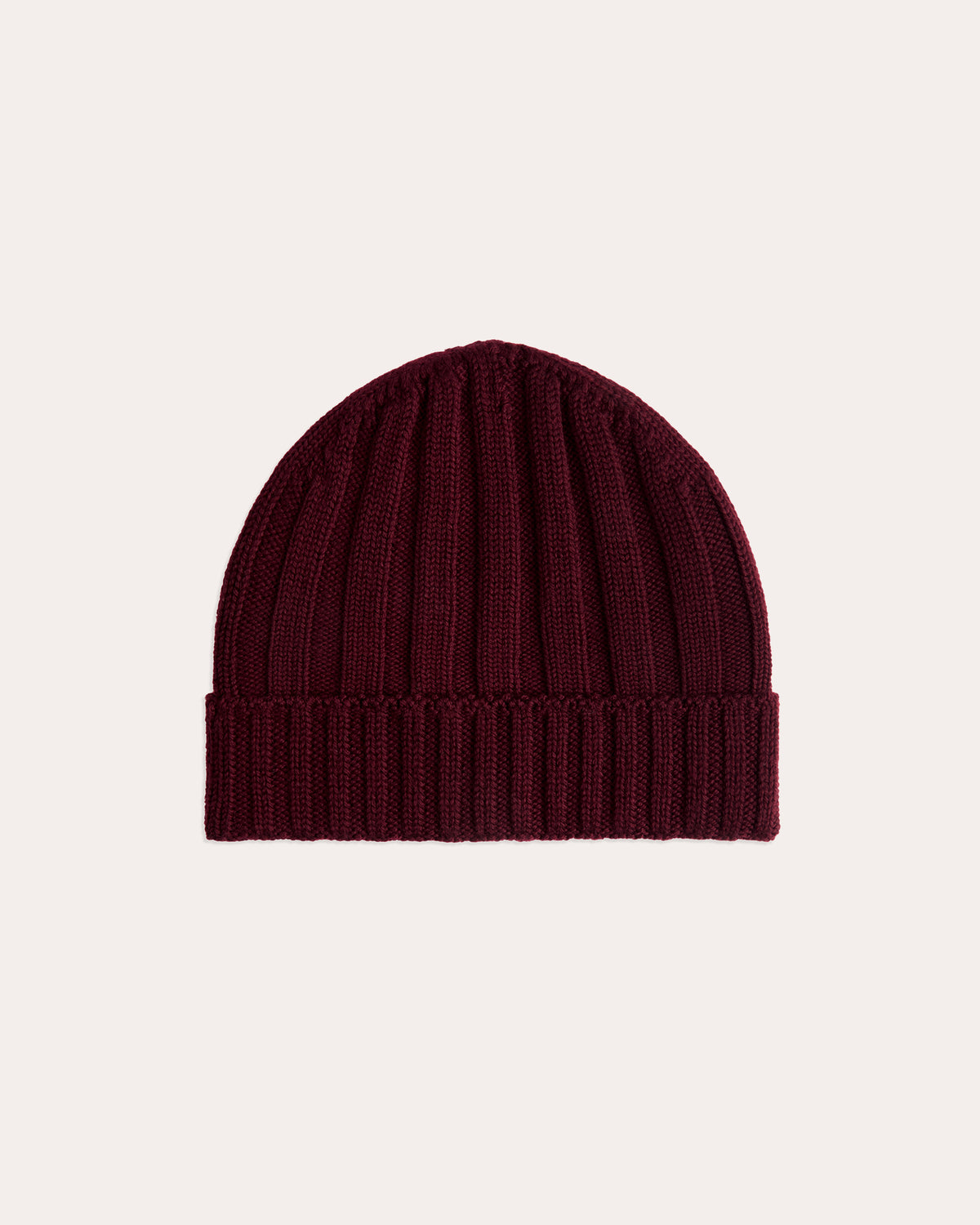 Bonnet en laine bordeaux