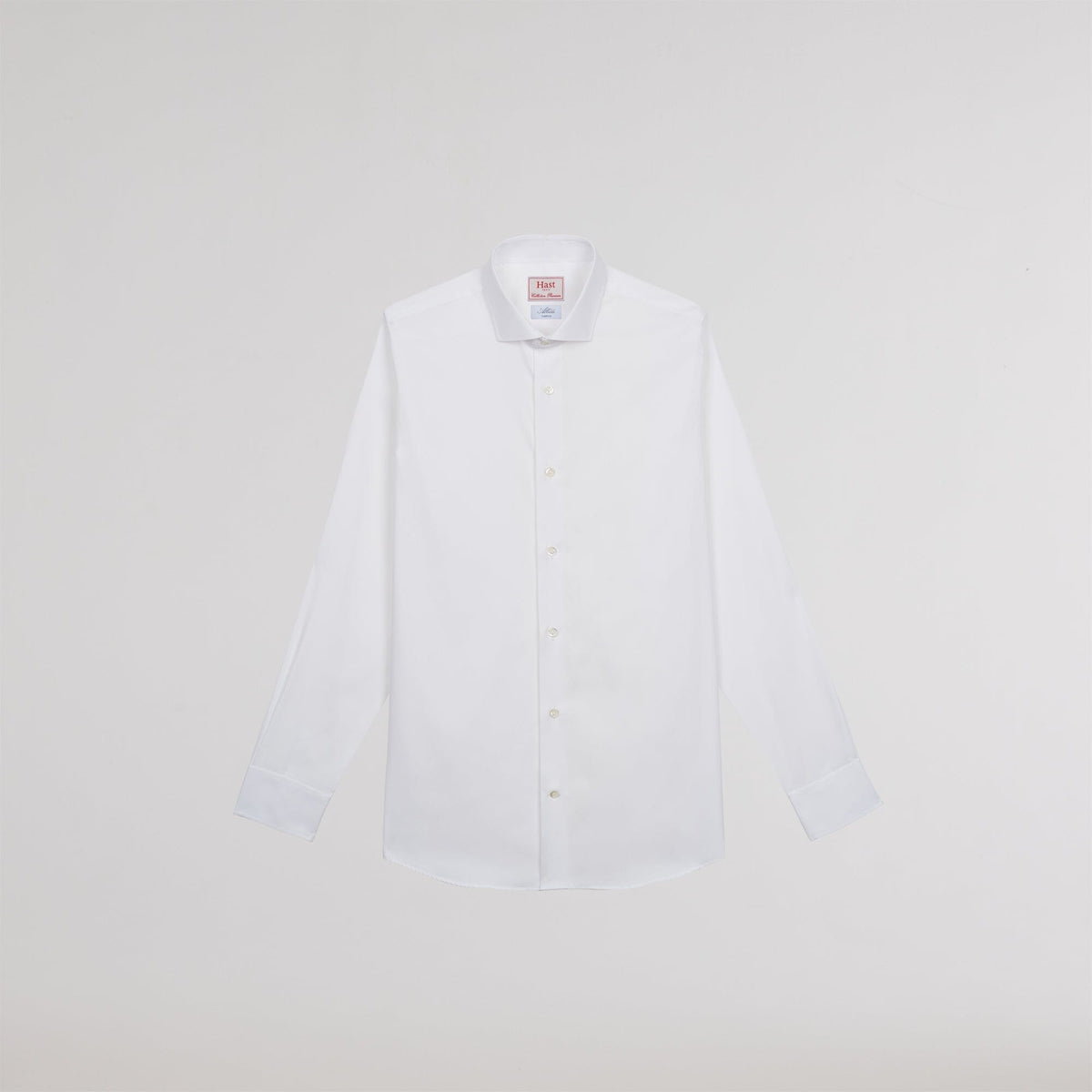 Chemise premium cintrée en pinpoint double retors blanche