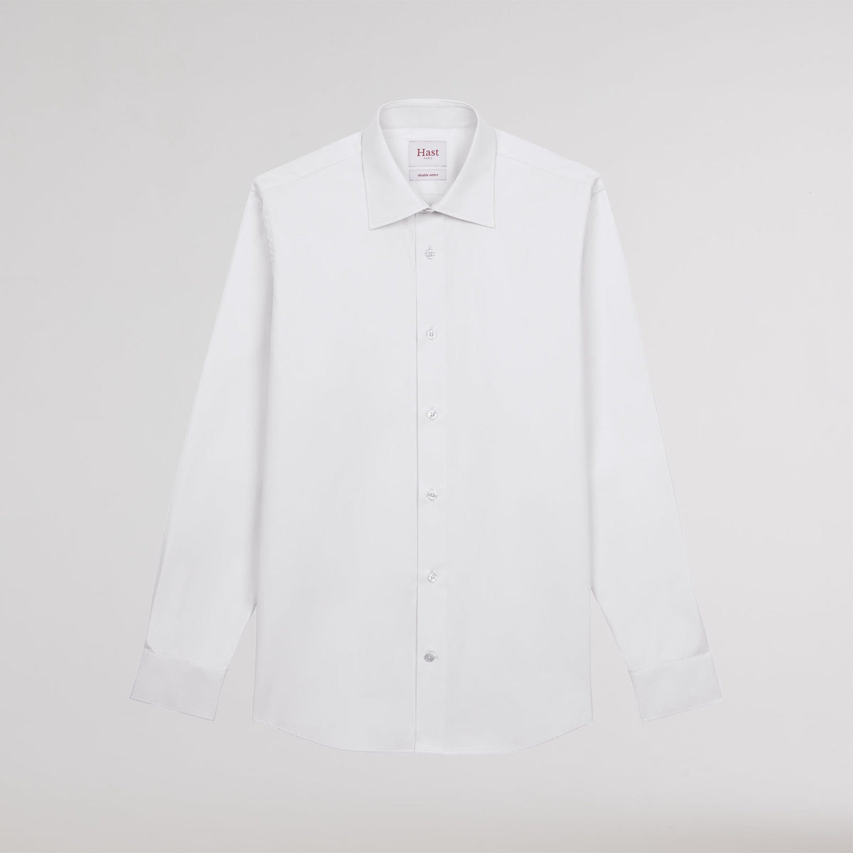 Chemise en popeline double retors blanche