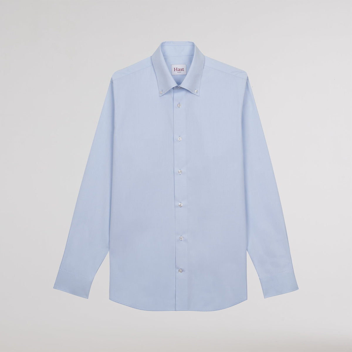 Chemise popeline double retors bleu ciel