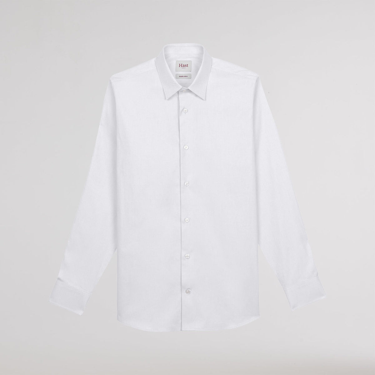 Chemise en oxford double retors blanche