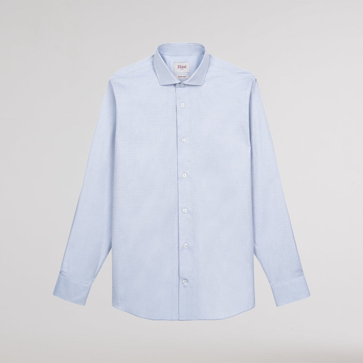 Chemise en oxford double retors bleu ciel
