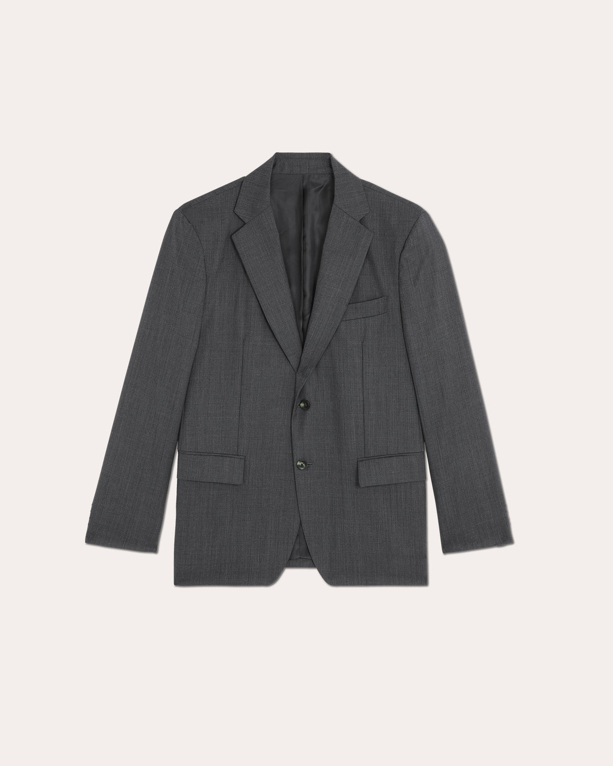 Veste formelle en laine gris anthracite