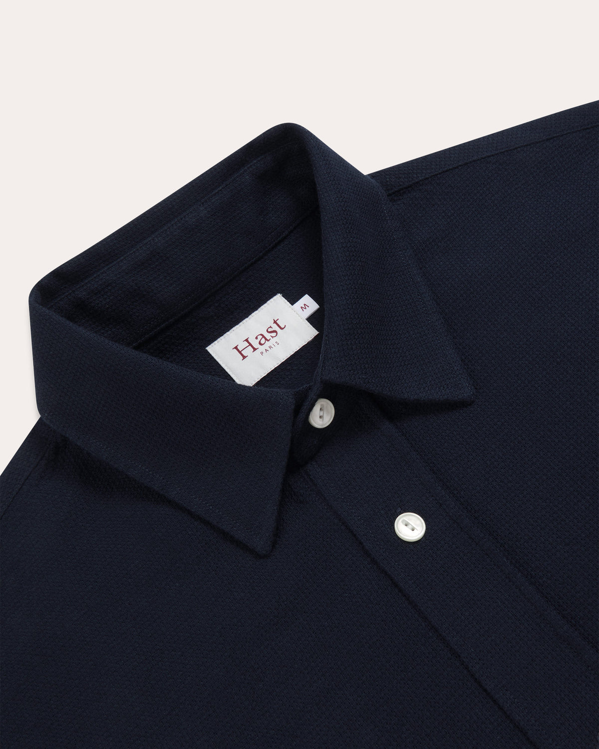 Overshirt aus schwerer Baumwolle in Marineblau