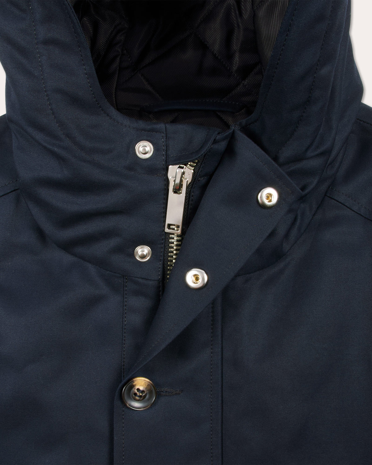 Parka en coton marine 100% naturelle