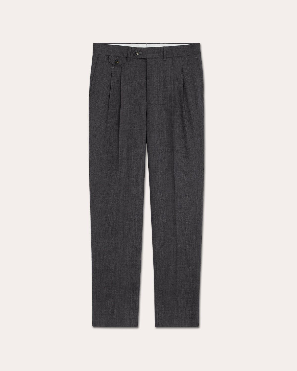 Costume formel en laine gris anthracite