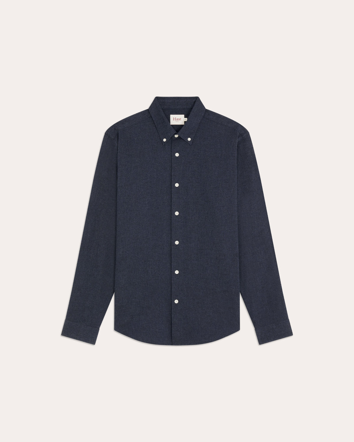 Chemise en flanelle à micro-chevrons bleu nuit
