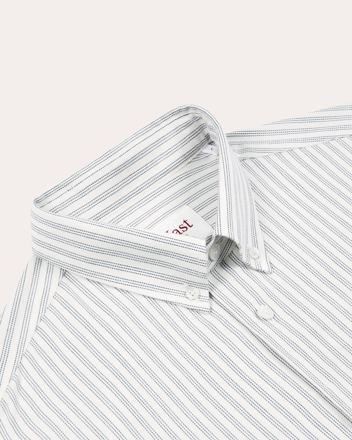 Chemise décontractée en coton rayé bleu