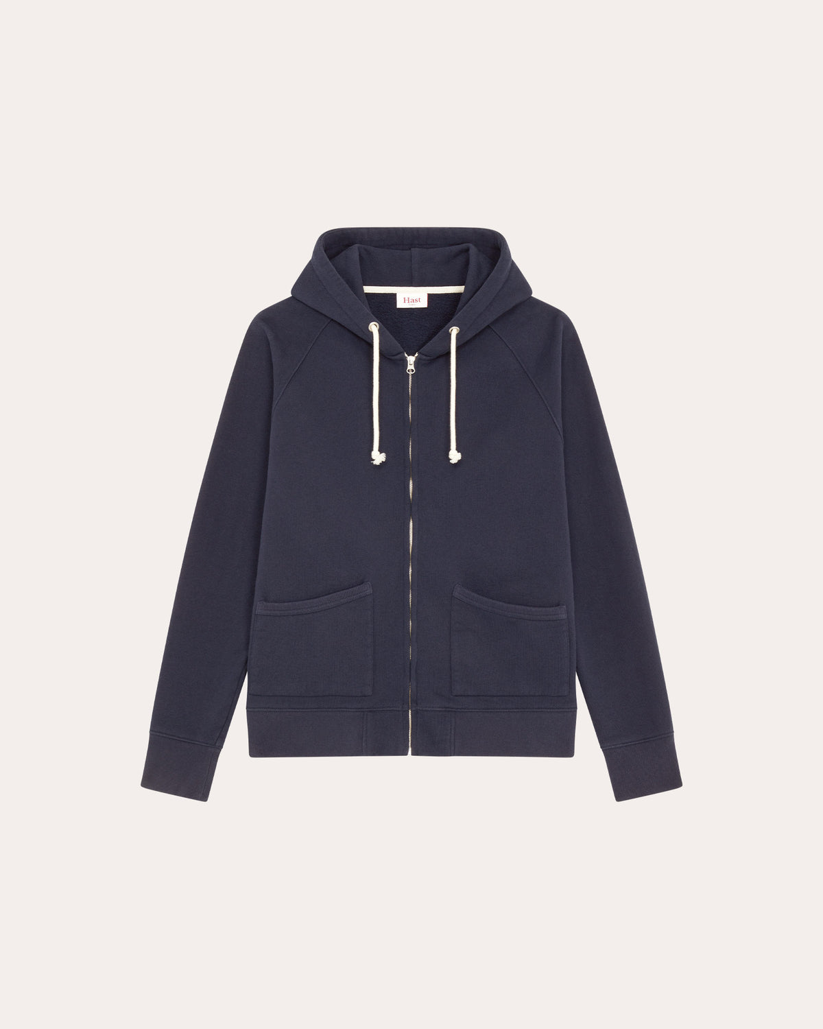 Sweat à capuche zippé marine