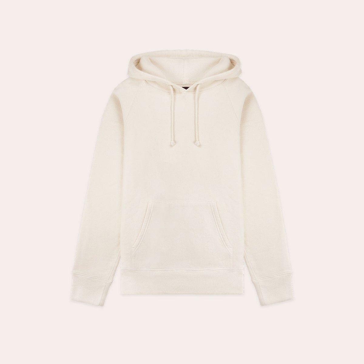 Hoodie en coton écru