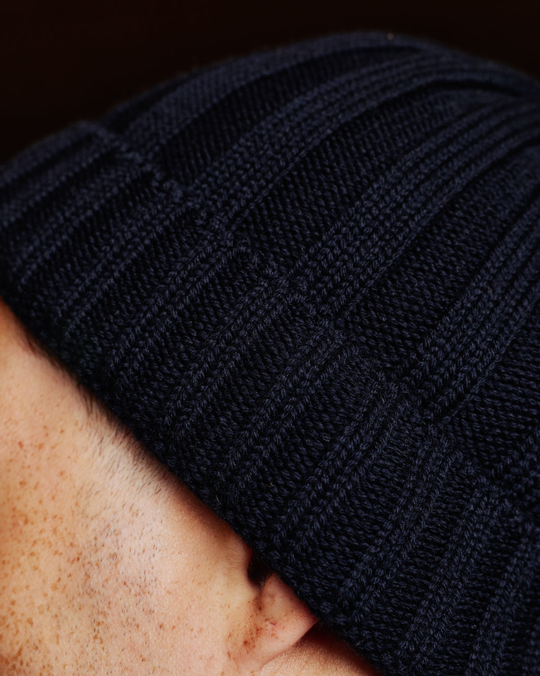 Bonnet en laine marine