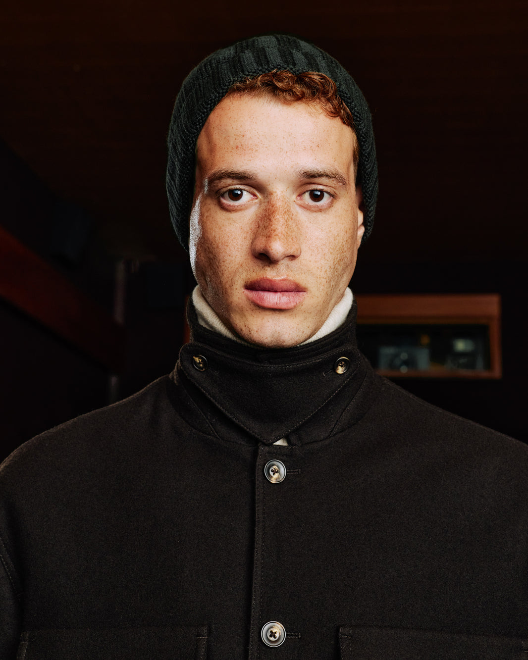 Bonnet en laine vert