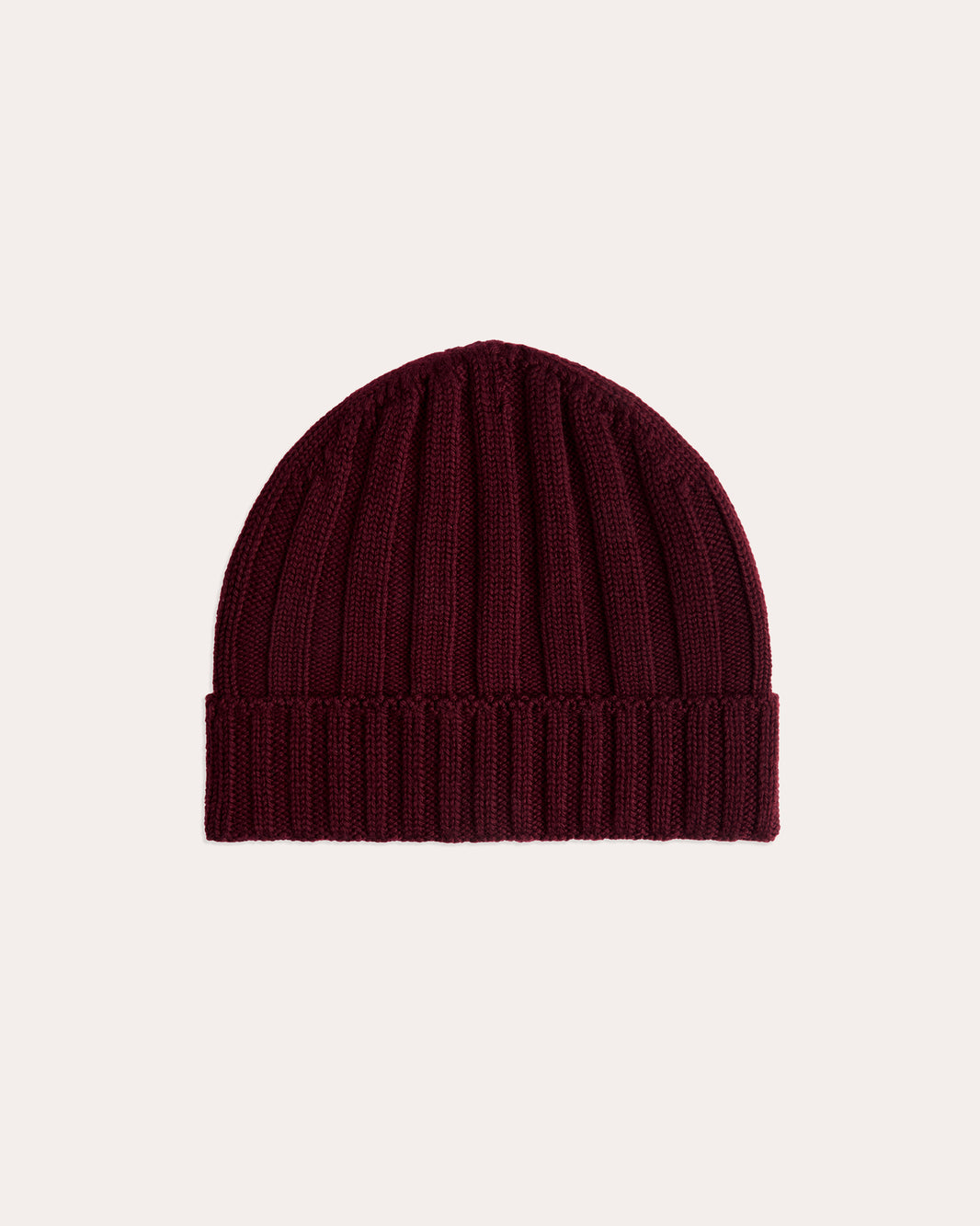 Bonnet en laine bordeaux