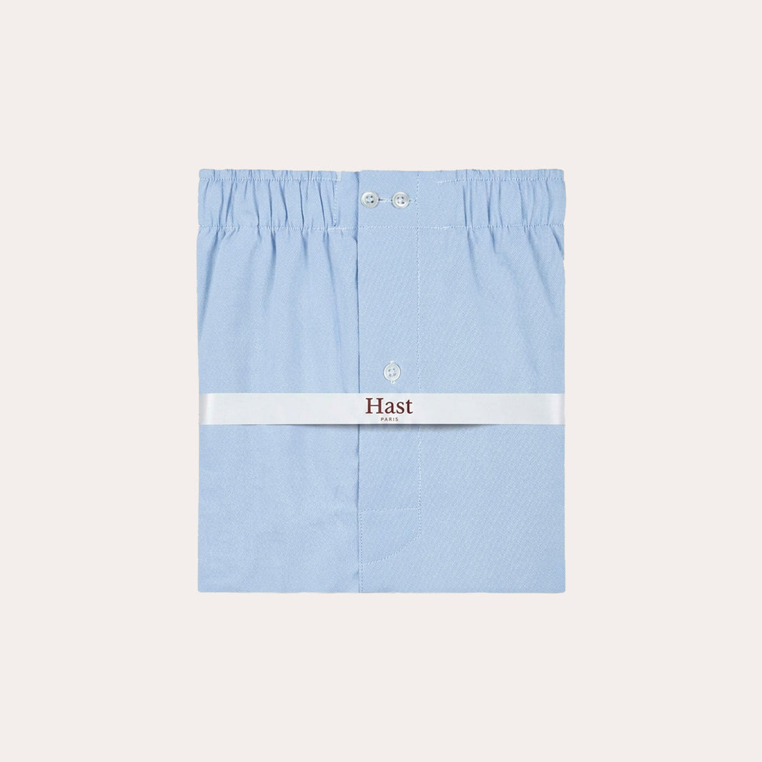 Caleçon en coton bleu clair