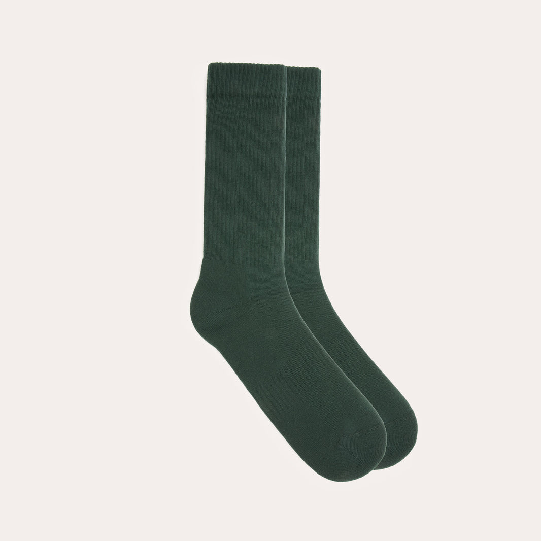 Chaussettes en coton vert