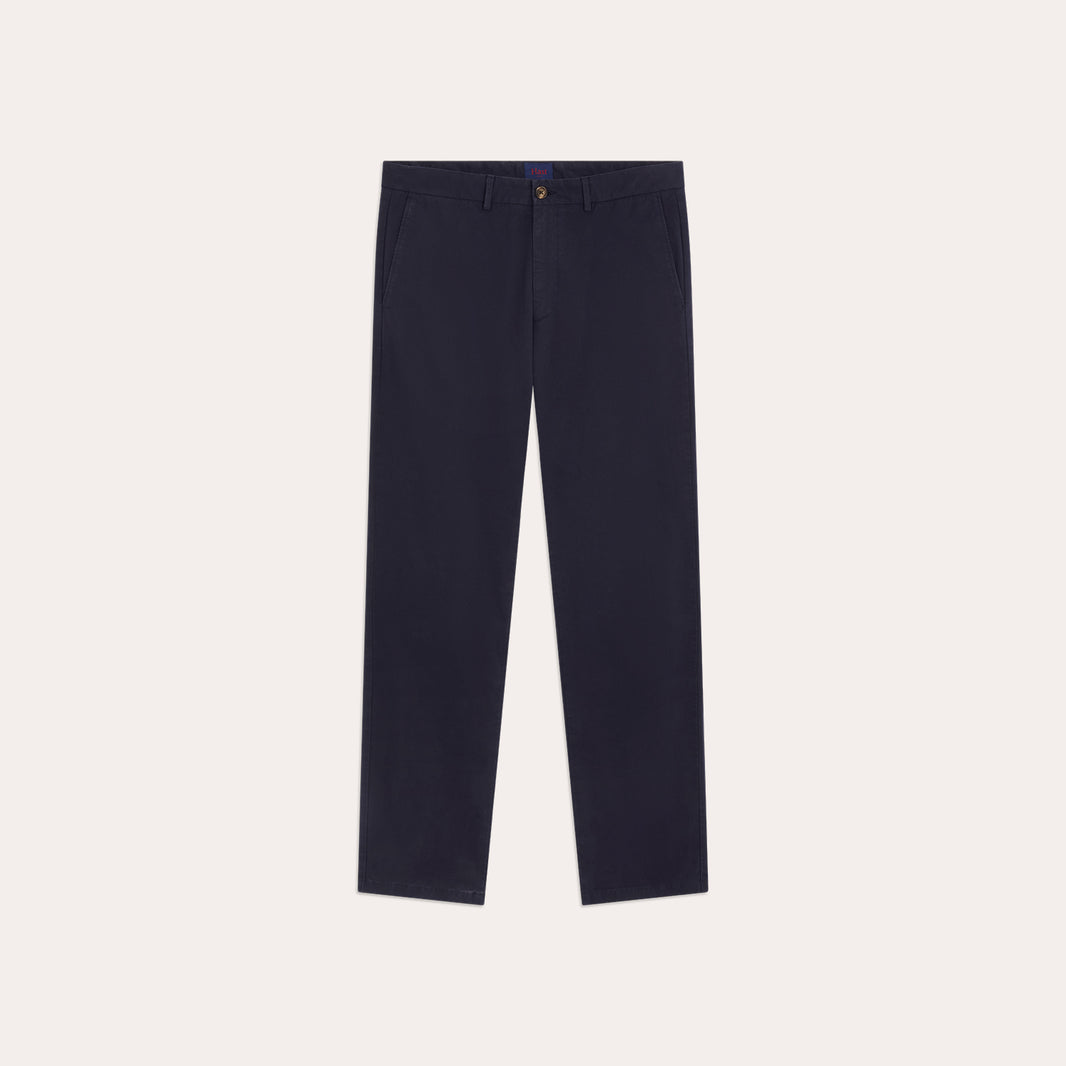 Chino droit bleu marine