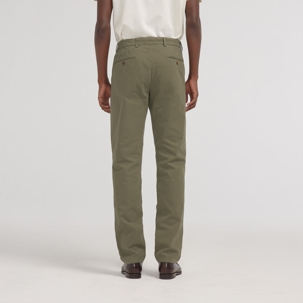 Chino droit vert