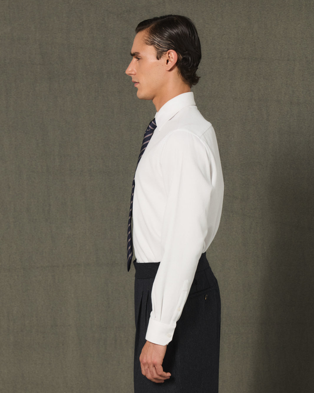 Chemise en flanelle blanche