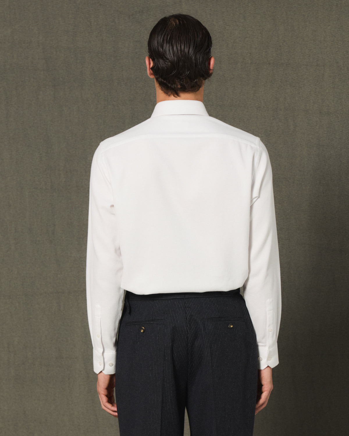 Chemise en flanelle blanche