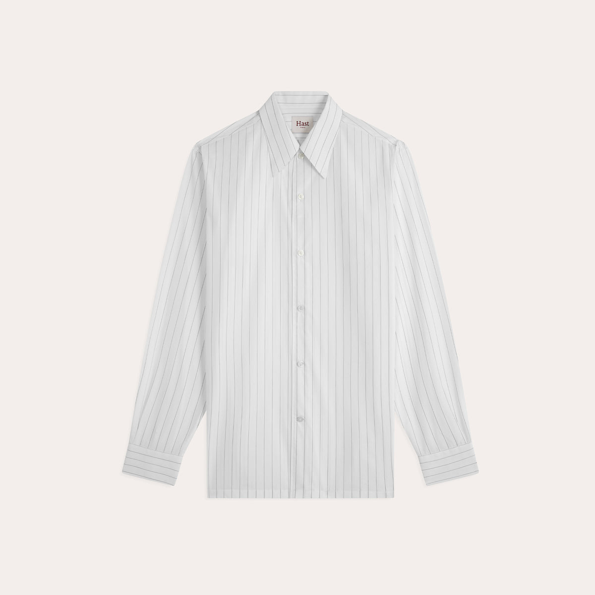 Chemise popeline blanche à rayures