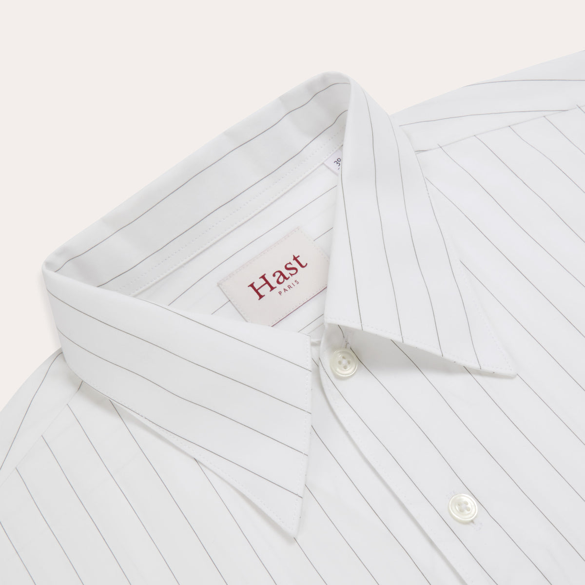 Chemise popeline blanche à rayures