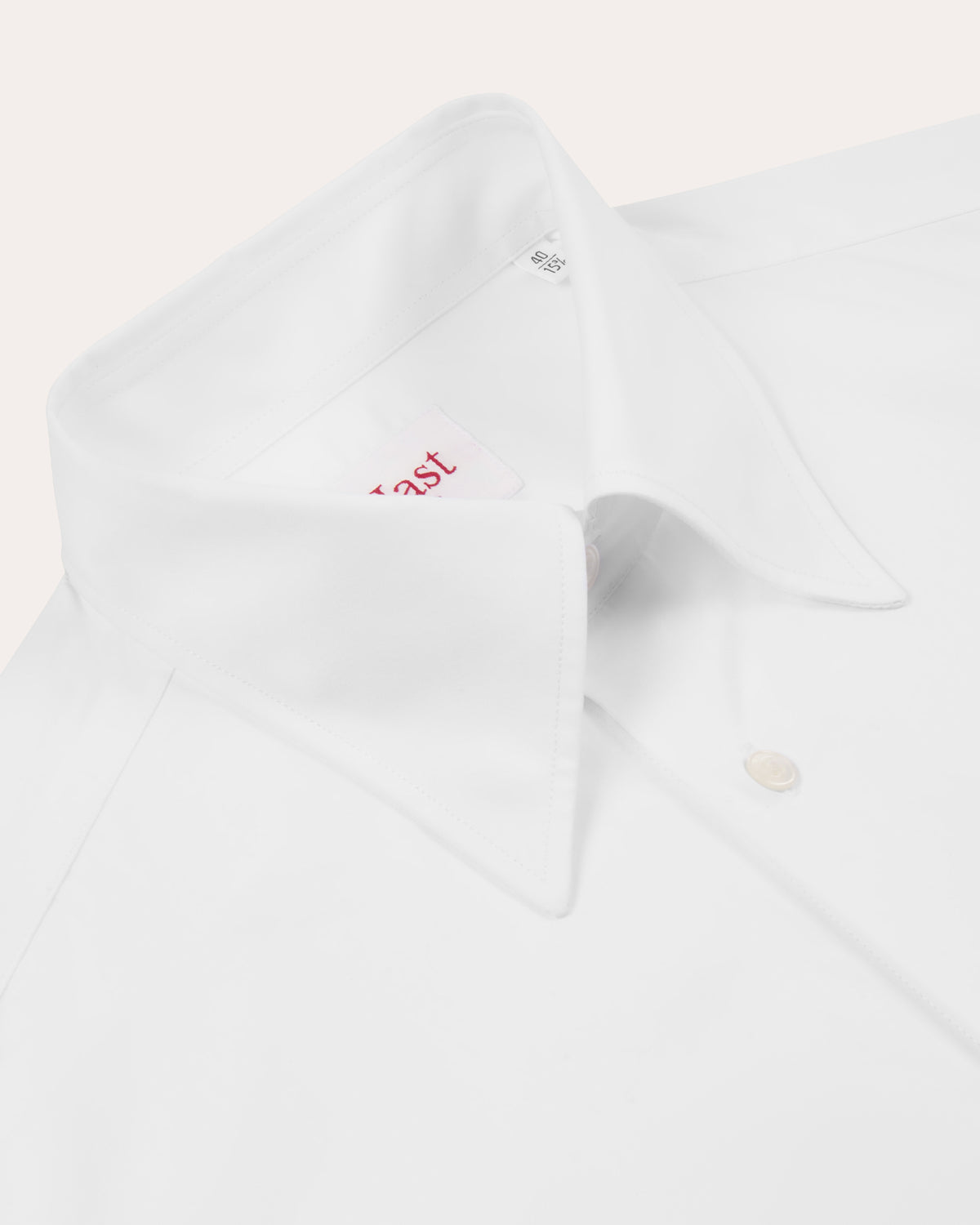 Dress shirt in white cotton poplin
