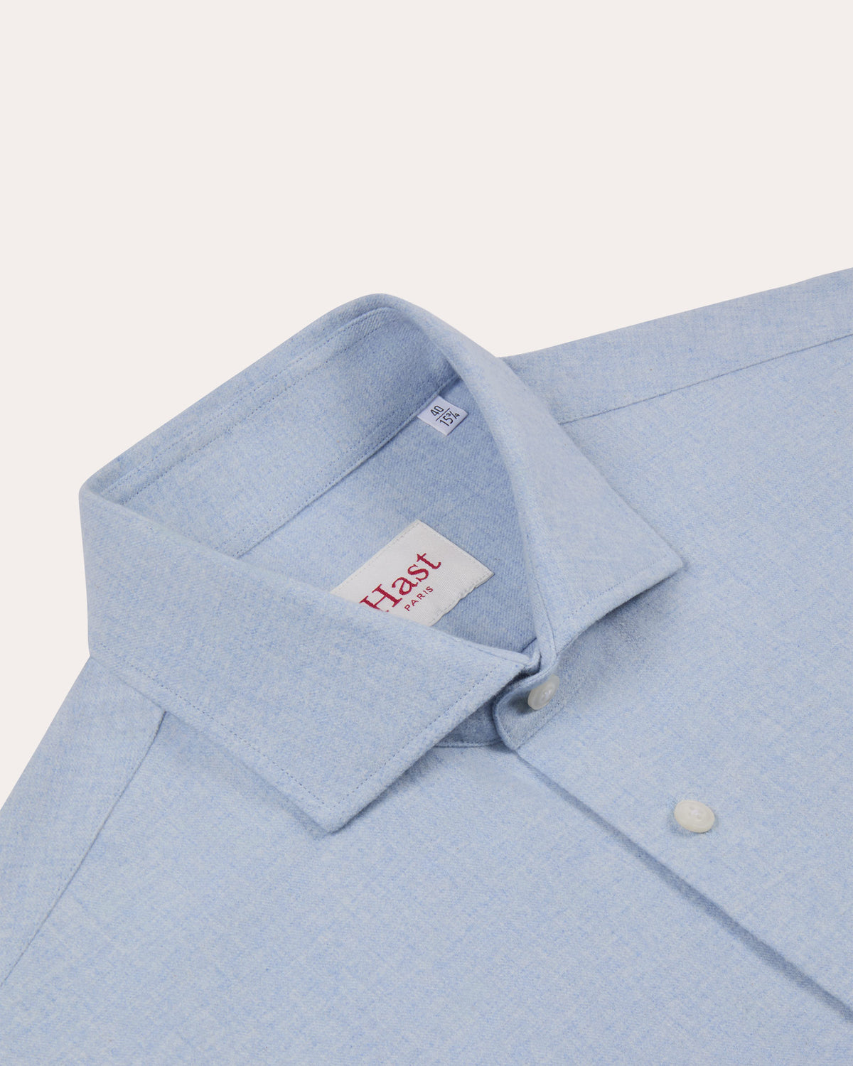Chemise en flanelle de coton bleu