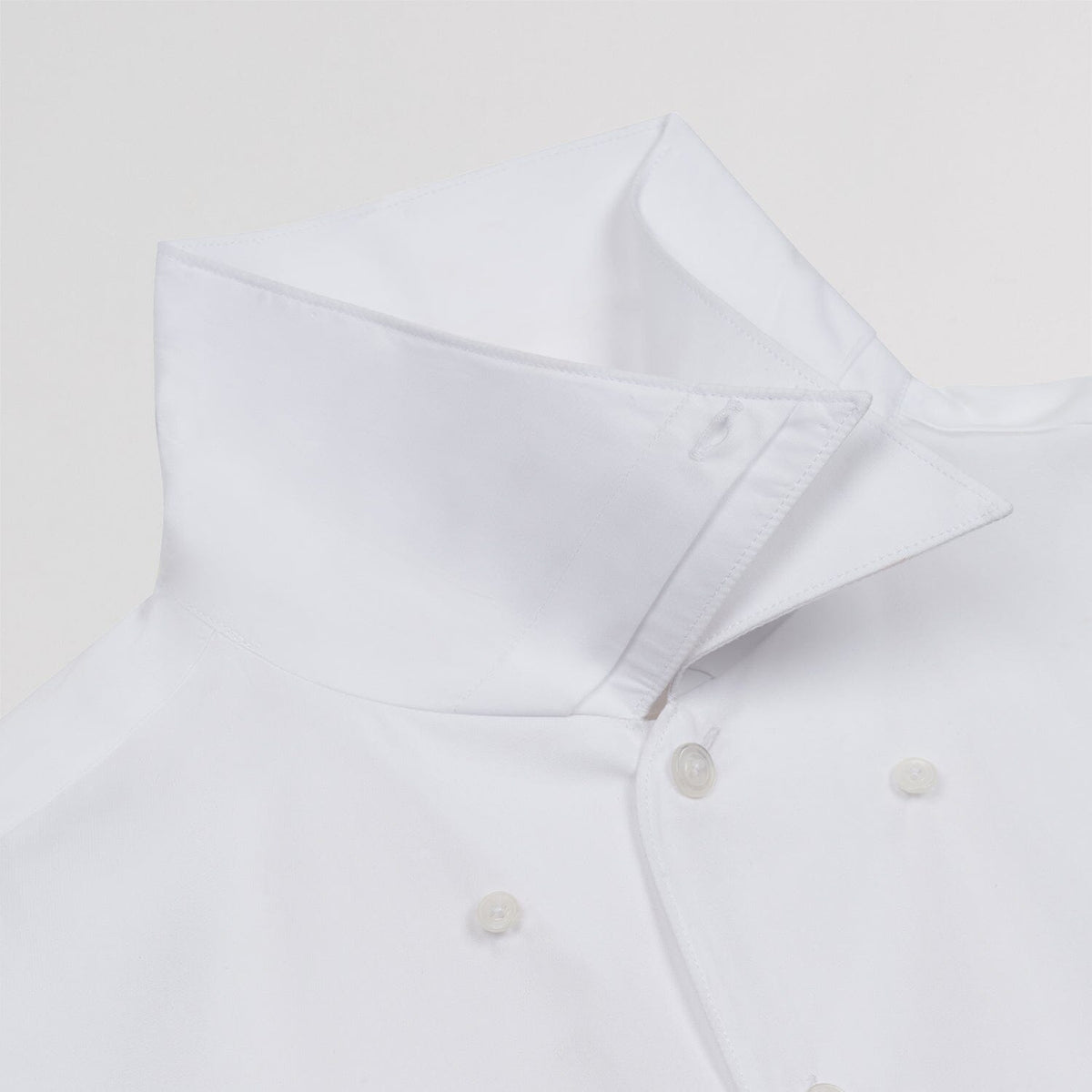 Chemise en popeline double retors blanche