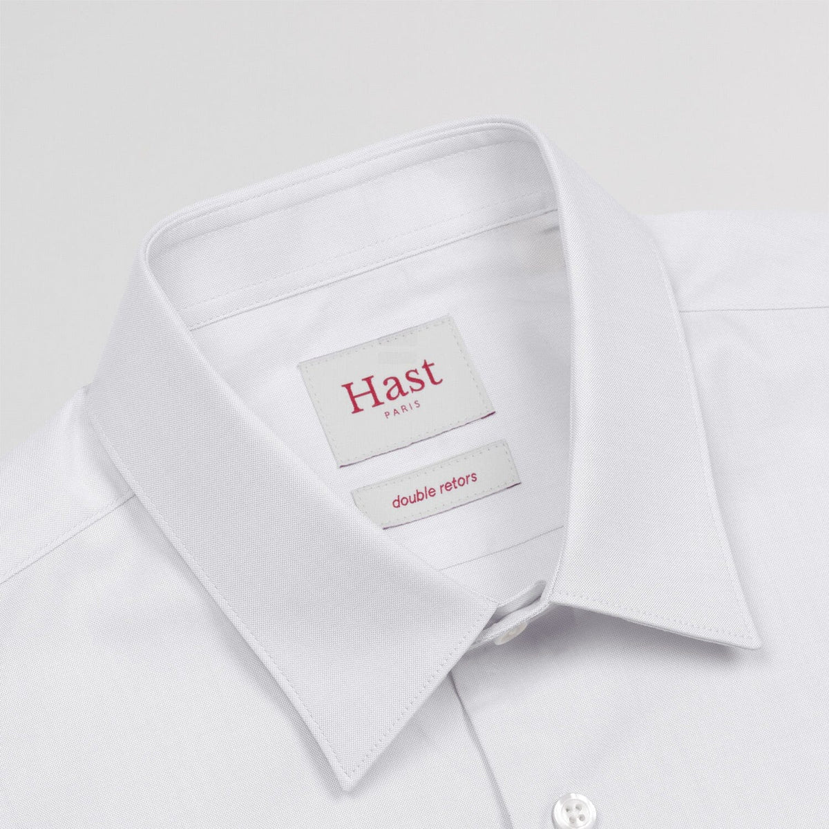 Chemise en oxford double retors blanche