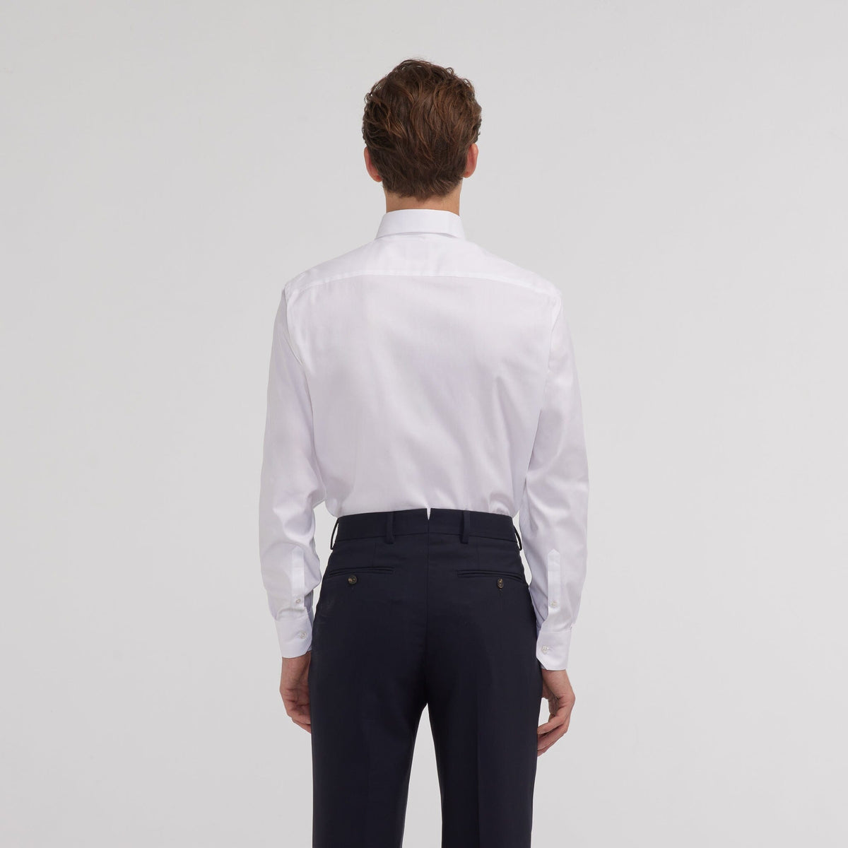 Chemise en oxford double retors blanche