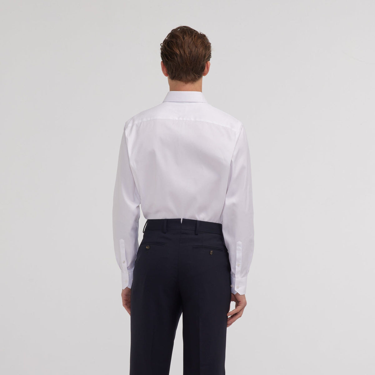 Chemise en twill blanche