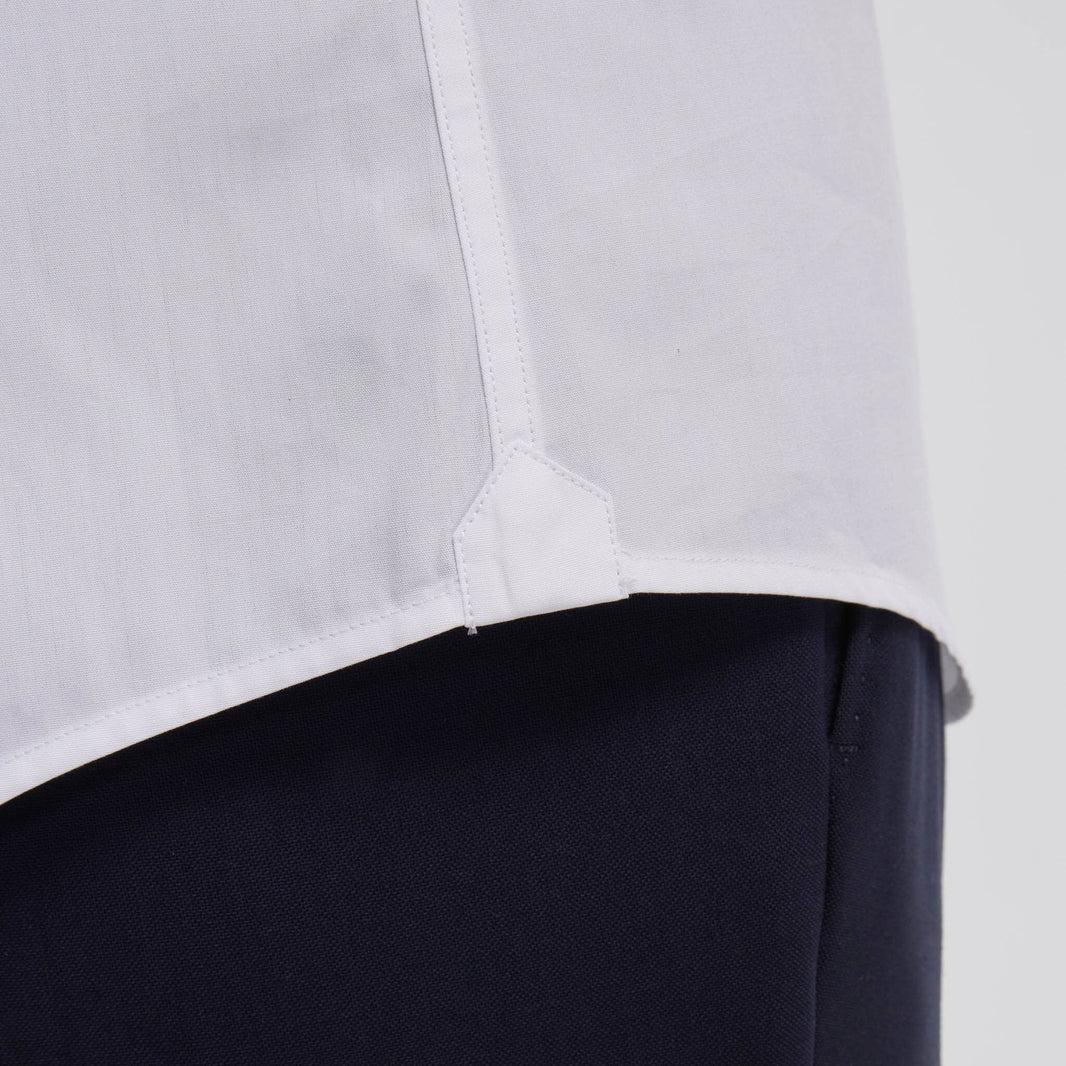 Chemise premium popeline double retors blanche