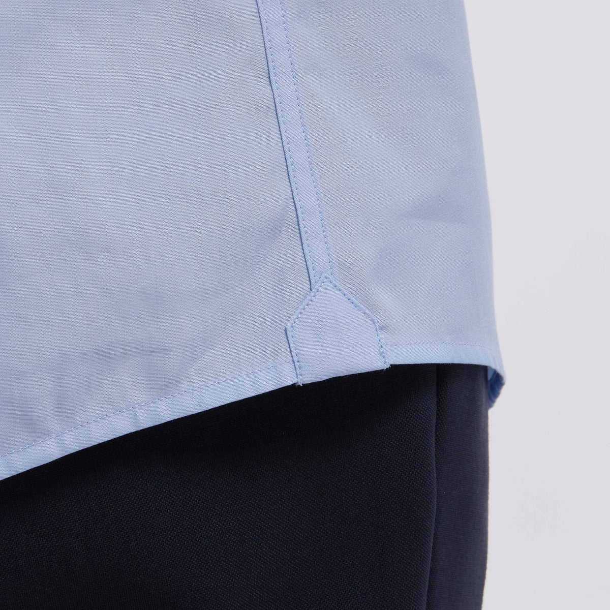Chemise premium en pinpoint double retors bleue