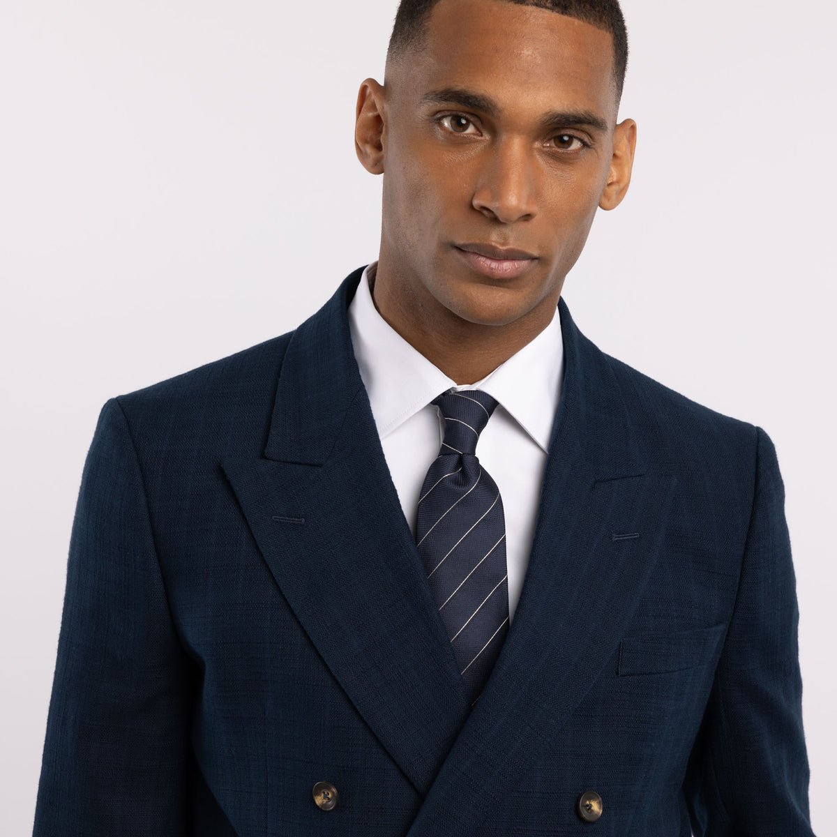 Chemise premium Thomas Mason en twill blanc uni