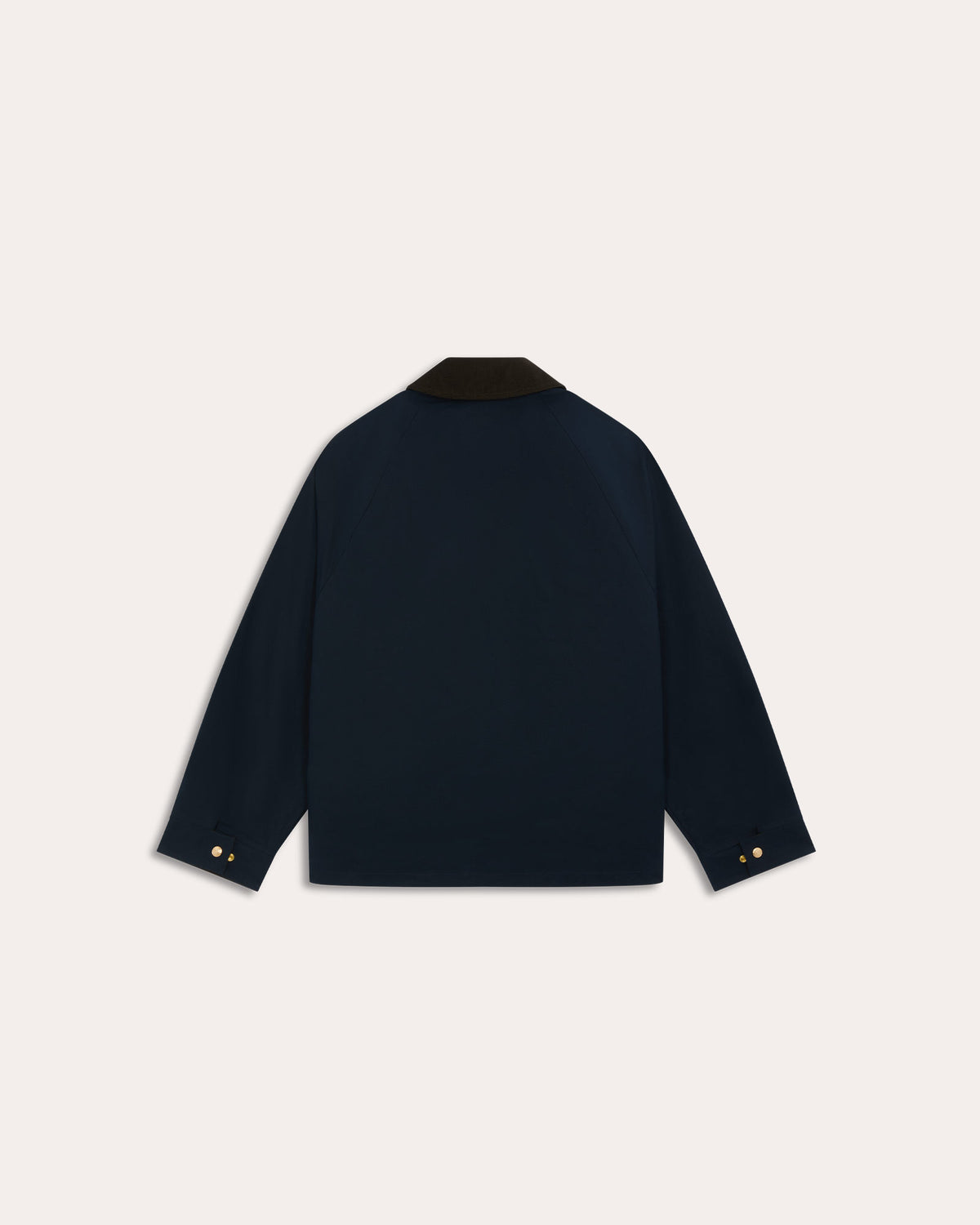 Blouson en coton ciré bleu