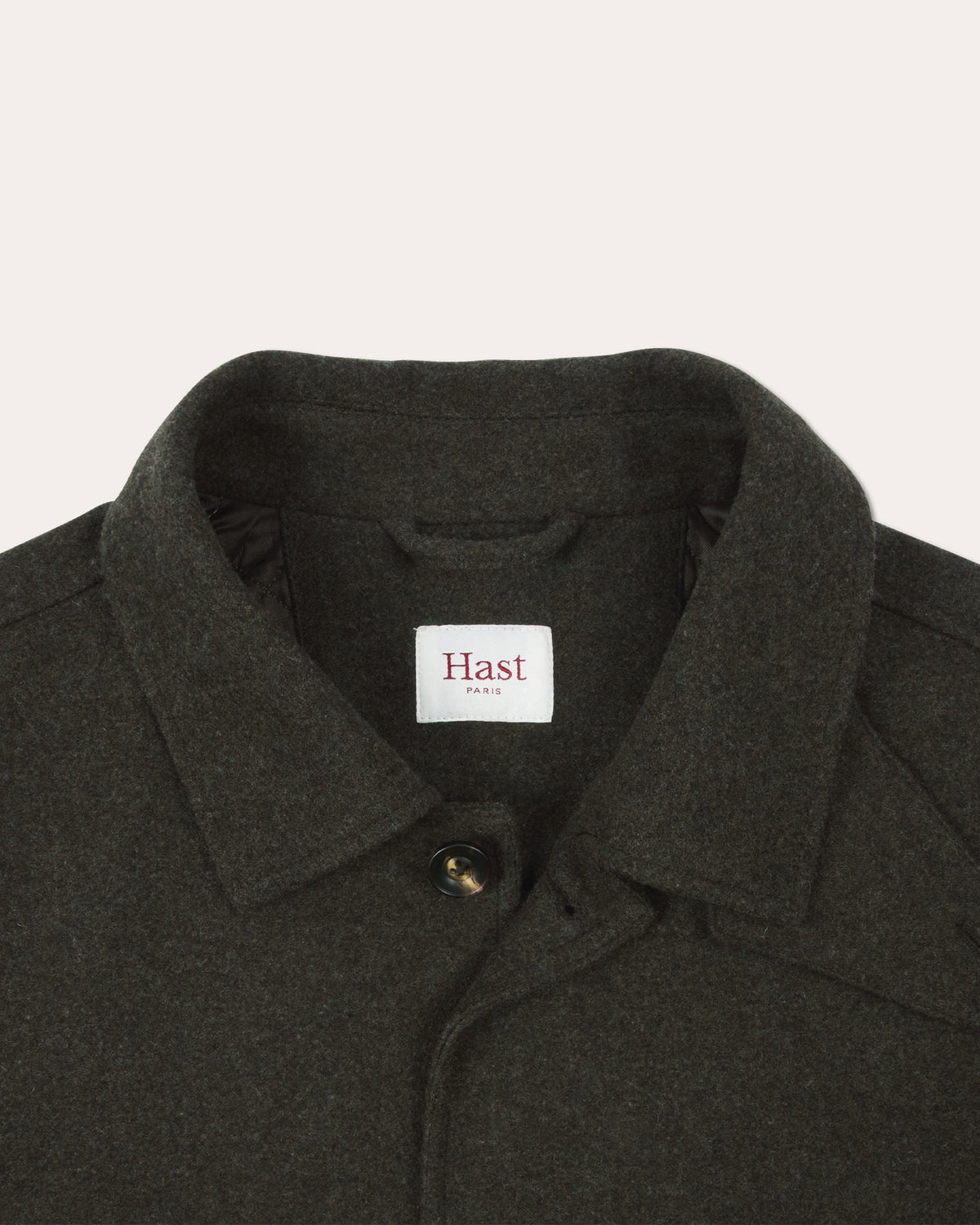 Blouson en laine vert