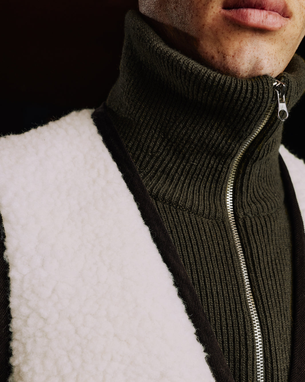 Gilet polaire en laine naturelle des Pyrénées