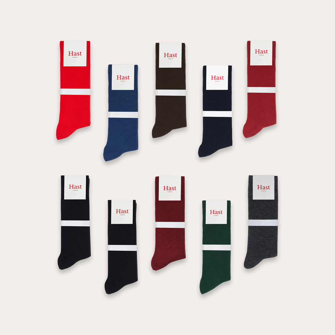Lot de dix paires de chaussettes