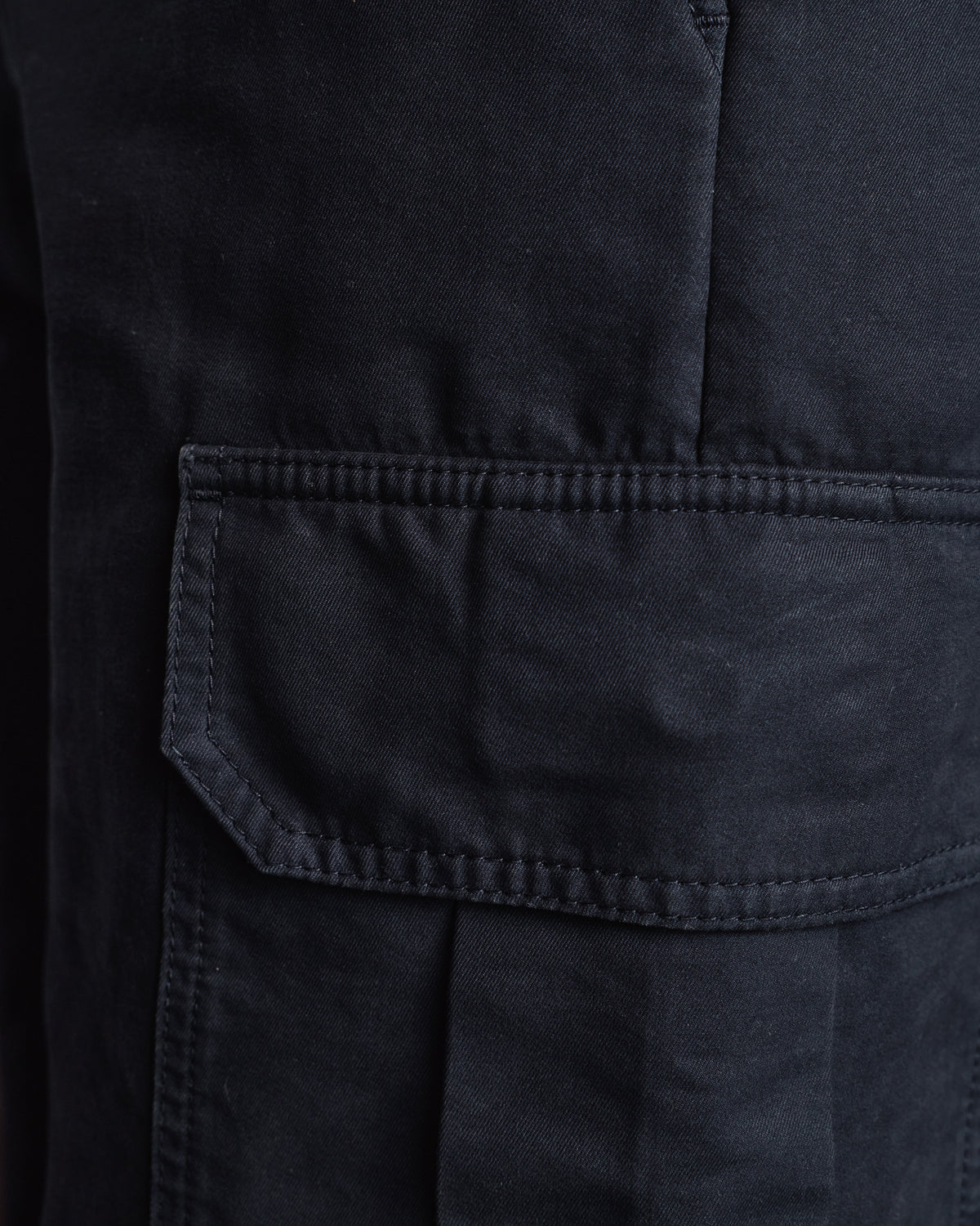 Pantalon cargo en coton marine