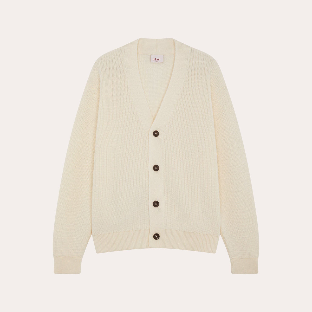 Cardigan aus Merinowolle in Ecru