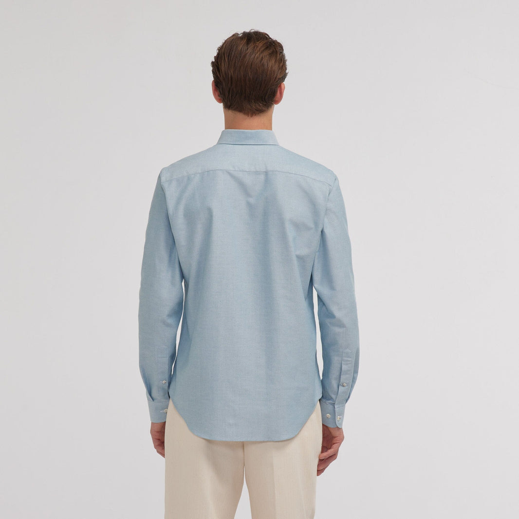 Chemise en oxford verte