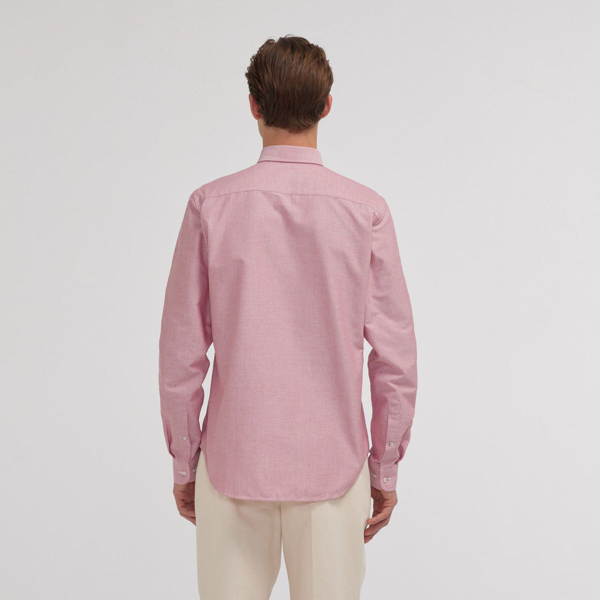 Shirt in burgundy Oxford
