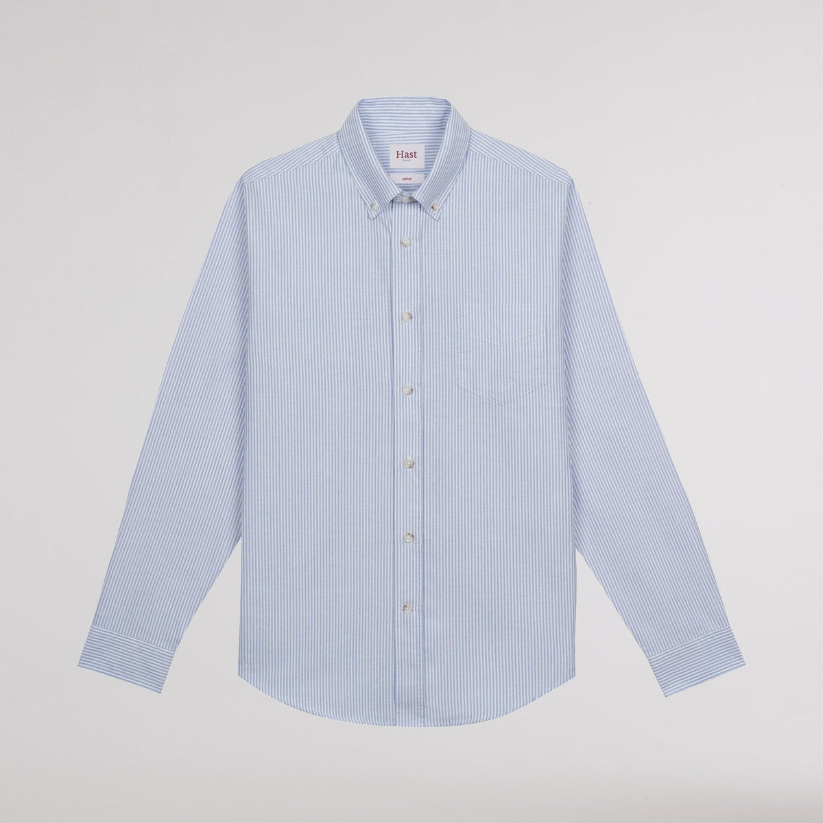 Chemise en oxford à rayures bleu ciel
