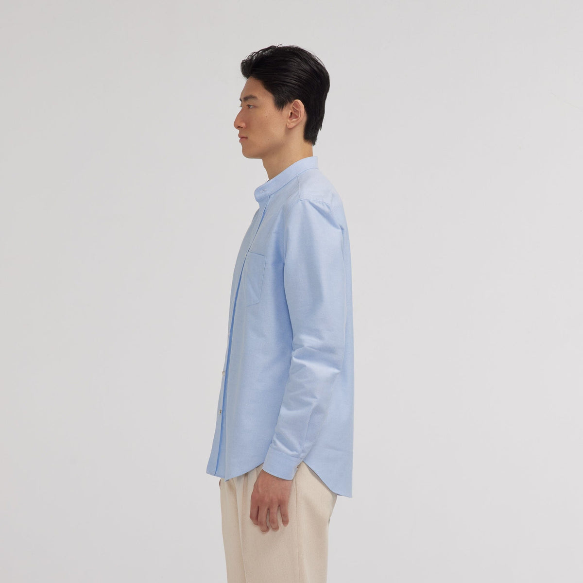 Chemise en oxford bleu ciel