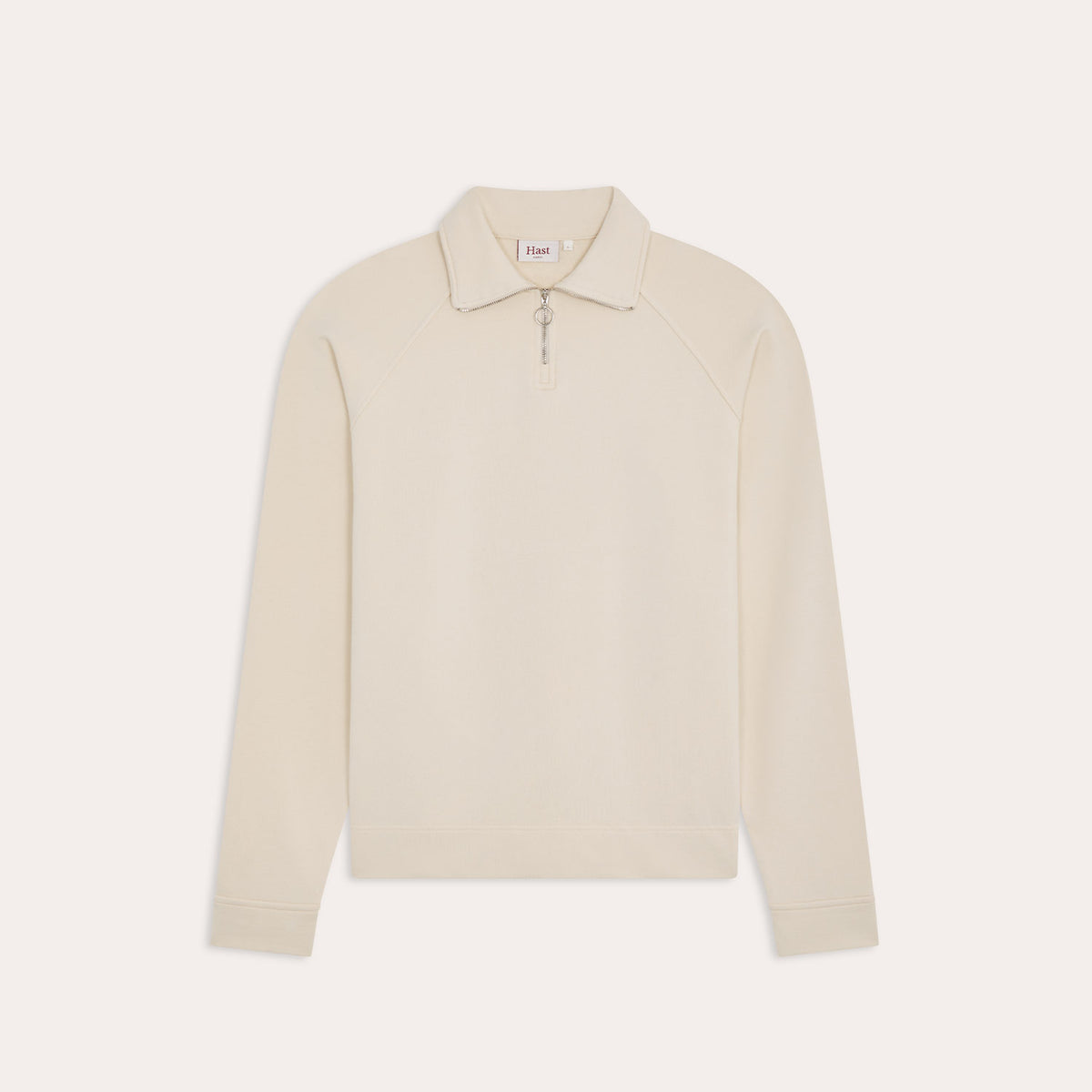 Sweat en coton ecru
