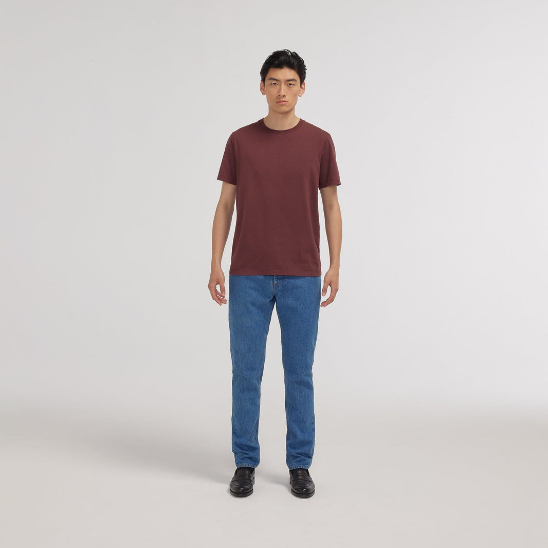 Tee-shirt en coton biologique prune