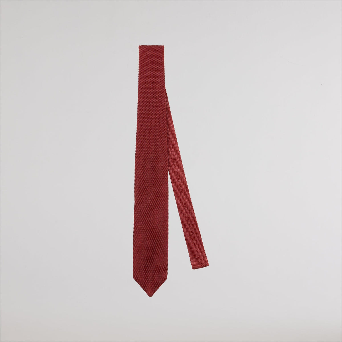 Burgundy silk grenadine tie