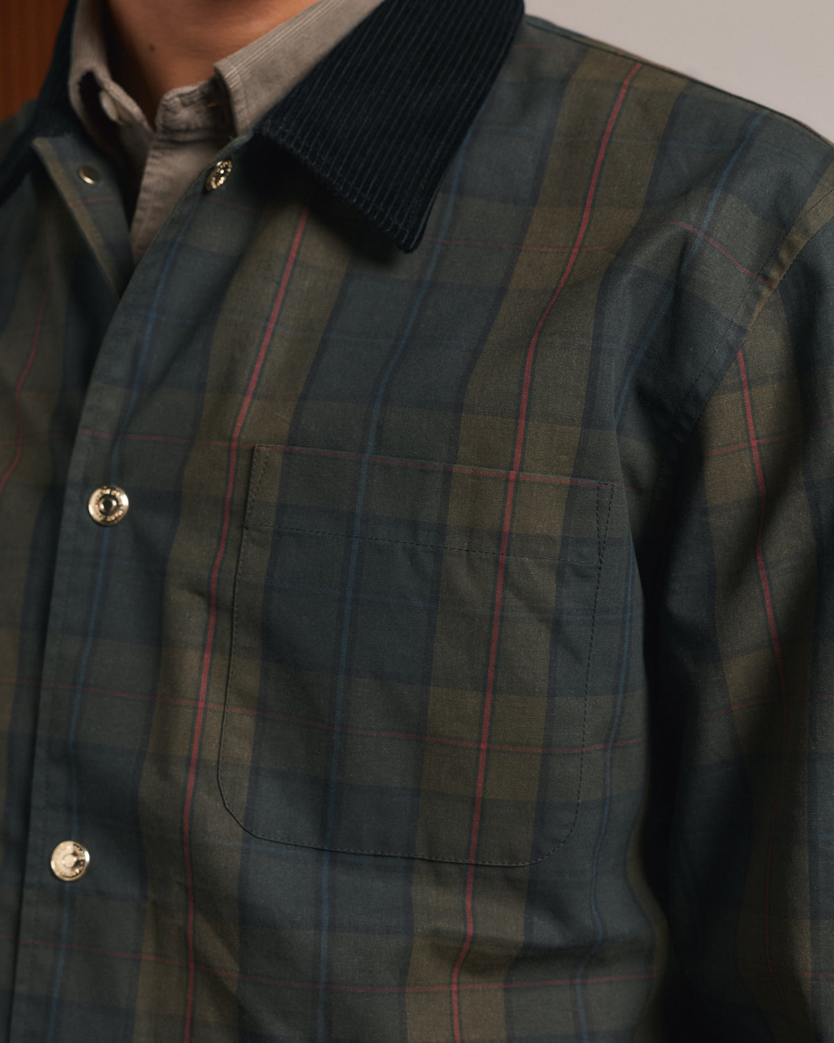 Veste en tartan vert Halley Stevensons